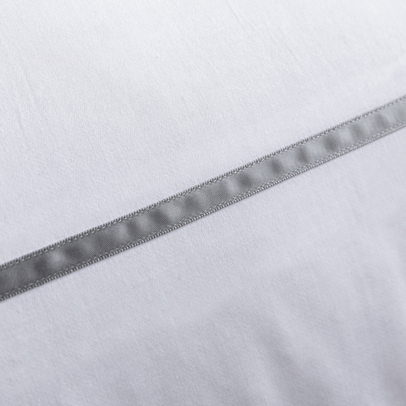 Set de lenjerie de pat hotel din satin de bumbac 60*40s Logo brodat Set de lenjerie de pat hotel din satin de bumbac 60*40s Logo brodat