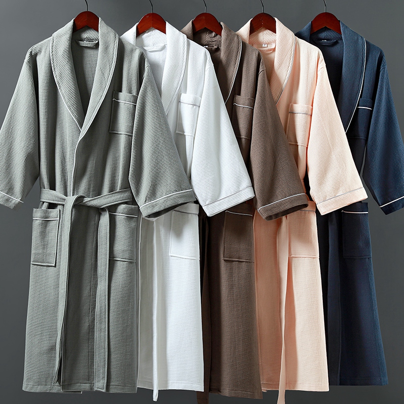 100% bumbac guler șal mic, cu halat de baie 100% bumbac guler șal mic, cu halat de baie