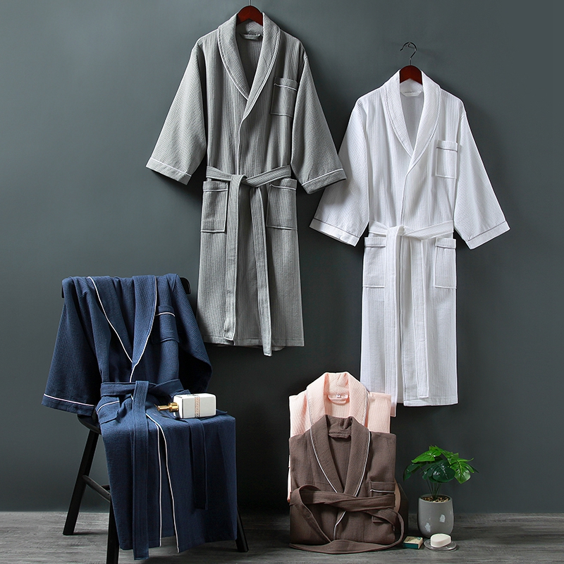 100% bumbac guler șal mic, cu halat de baie 100% bumbac guler șal mic, cu halat de baie