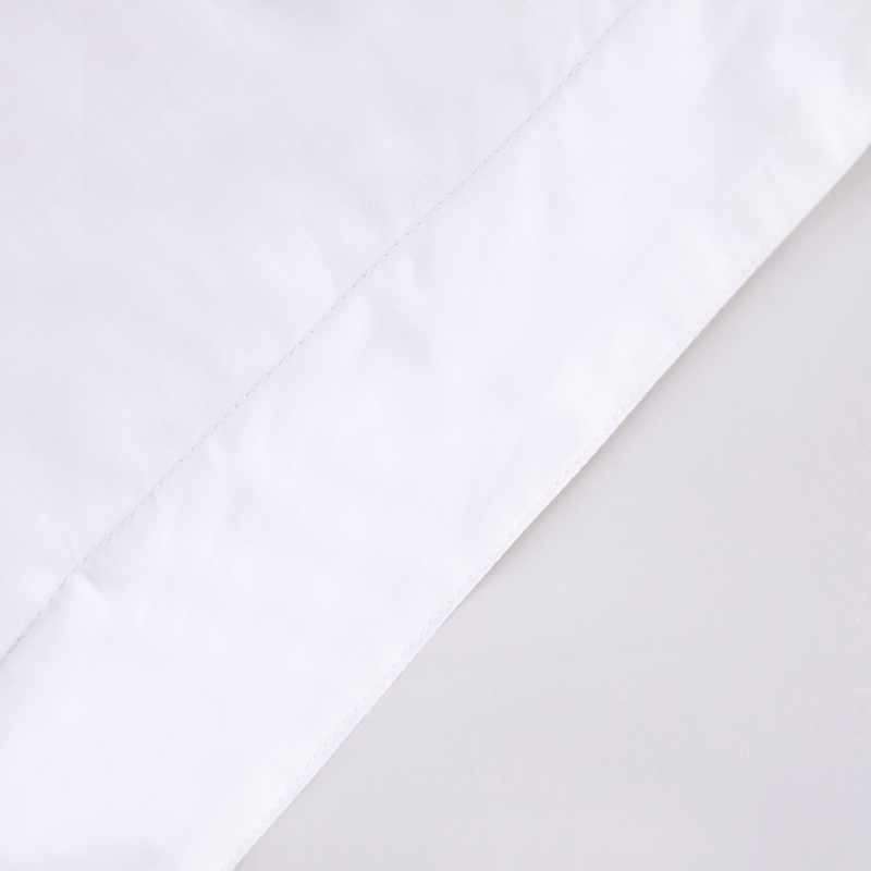 Set lenjerie de pat hotel 6080S 400TC 100% bumbac satinat alb simplu Set lenjerie de pat hotel 6080S 400TC 100% bumbac satinat alb simplu