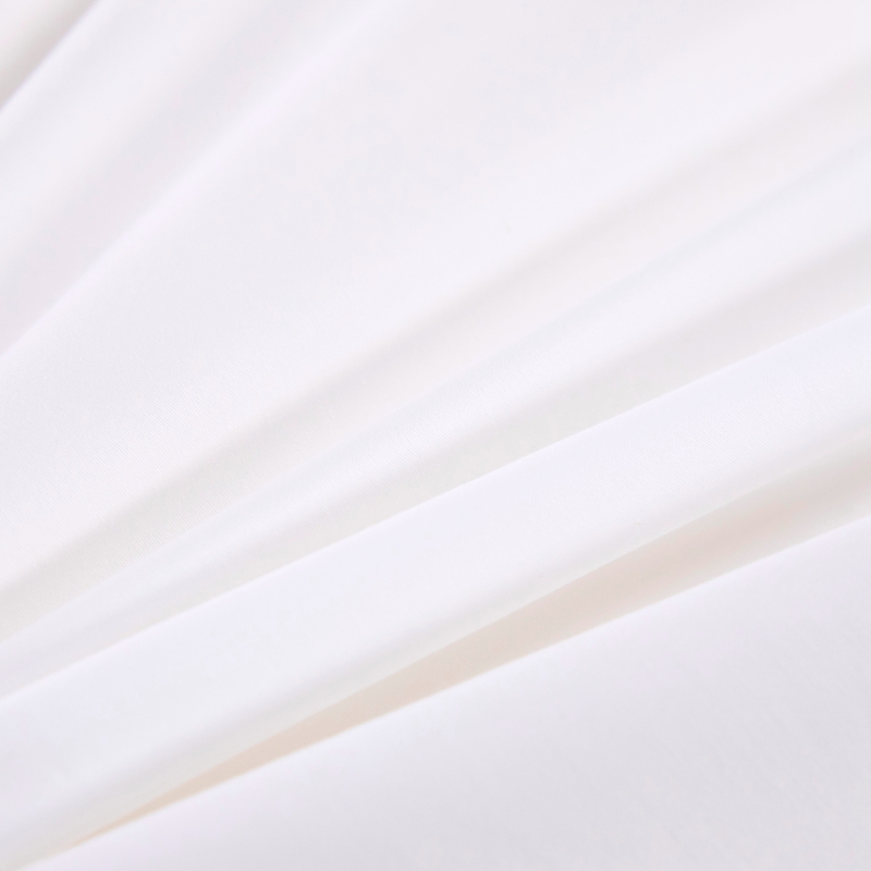 Set lenjerie de pat hotel 6080S 400TC 100% bumbac satinat alb simplu Set lenjerie de pat hotel 6080S 400TC 100% bumbac satinat alb simplu