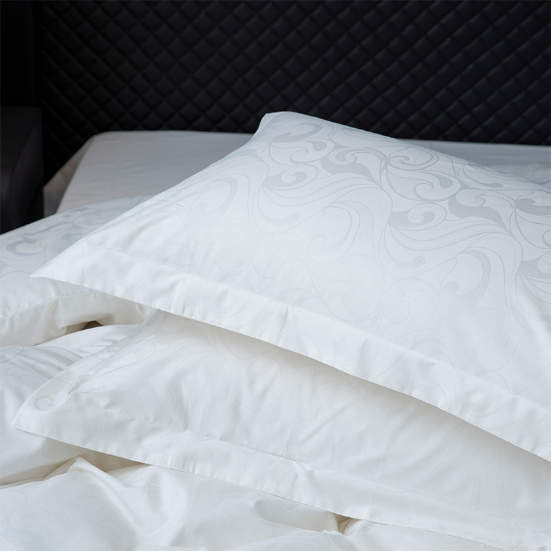 Nou set de lenjerie de pat pentru dormitor, jacquard, 100% bumbac, satinat, alb Nou set de lenjerie de pat pentru dormitor, jacquard, 100% bumbac, satinat, alb