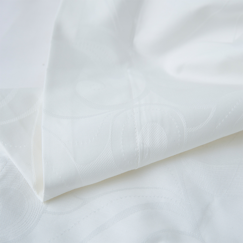 Nou set de lenjerie de pat pentru dormitor, jacquard, 100% bumbac, satinat, alb Nou set de lenjerie de pat pentru dormitor, jacquard, 100% bumbac, satinat, alb