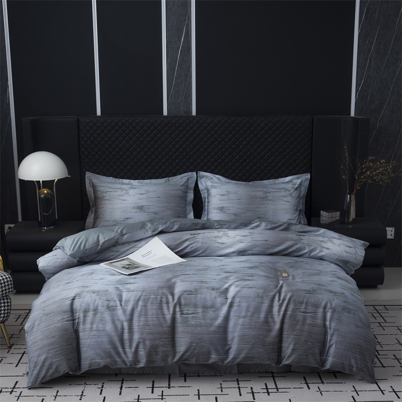 Set de lenjerie de pat din bumbac 100S cu imprimeu digital impresionist