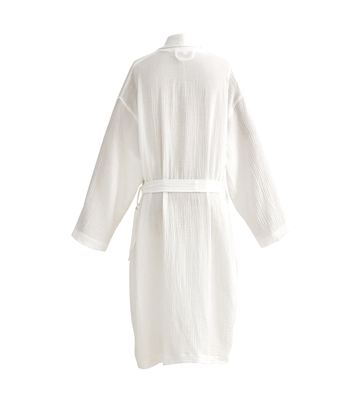 Dublu strat din tifon din bumbac guler șal Halat de baie pentru hotel Dublu strat din tifon din bumbac guler șal Halat de baie pentru hotel