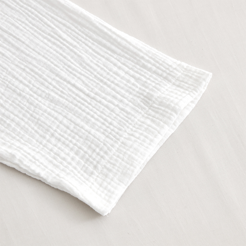 Dublu strat din tifon din bumbac guler șal Halat de baie pentru hotel Dublu strat din tifon din bumbac guler șal Halat de baie pentru hotel