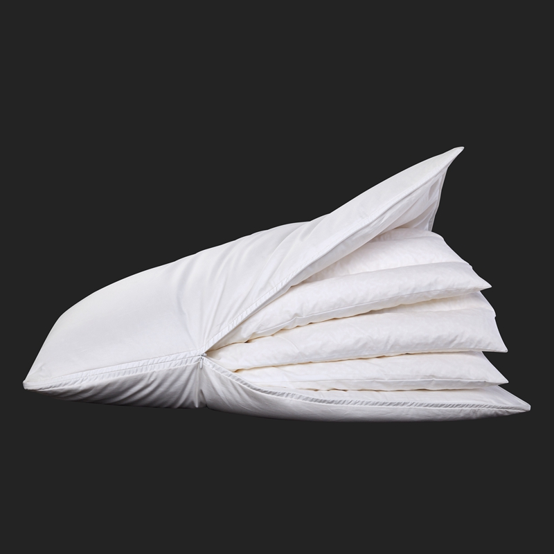 Pernă reglabilă pe înălțime Design cu cinci straturi Pernă lungă cu fermoar în formă de L