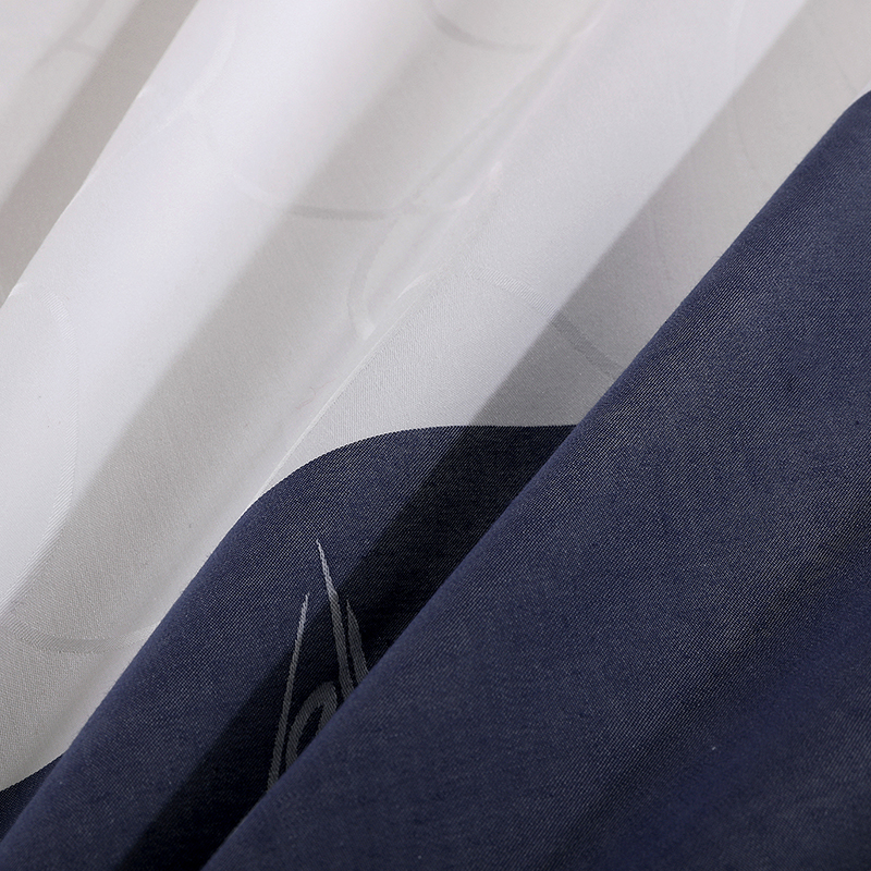 Set de lenjerie de pat 100% bumbac cu logo personalizat vopsit cu fire Set de lenjerie de pat 100% bumbac cu logo personalizat vopsit cu fire